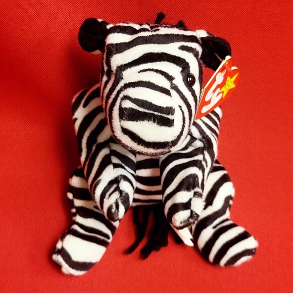 Ziggy The Zebra Beanie Babies Ty 1995 Animal Plush - Picture 4 of 13